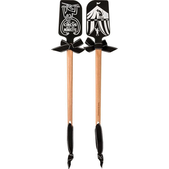Not My Circus Not My Monkeys Spatula With A Wooden Handle - Picture 1 of 7